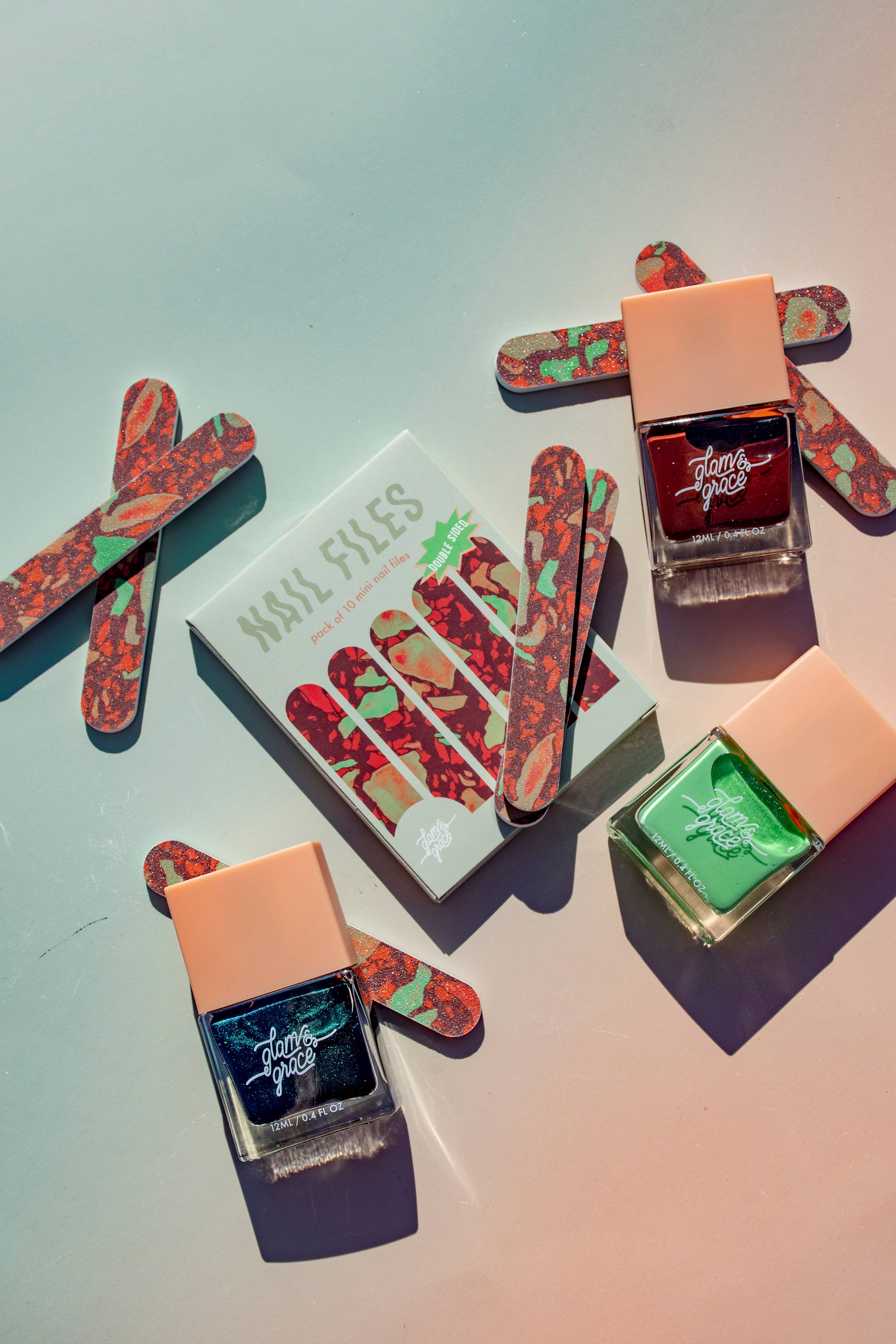Terrazzo Nail Files - Red - Limited Edition