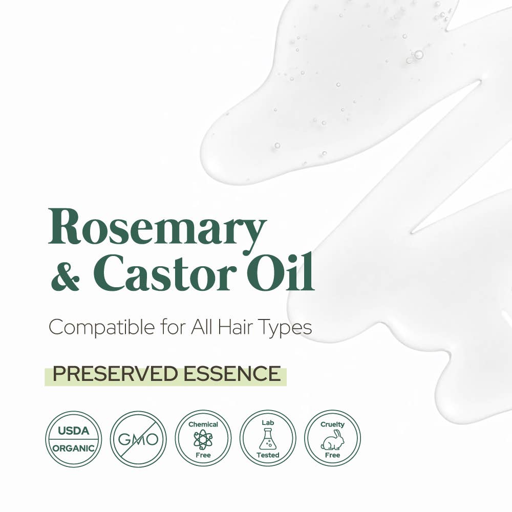 Rosemary & Castor Oil | Hair Strengthen Nourish & Treatment