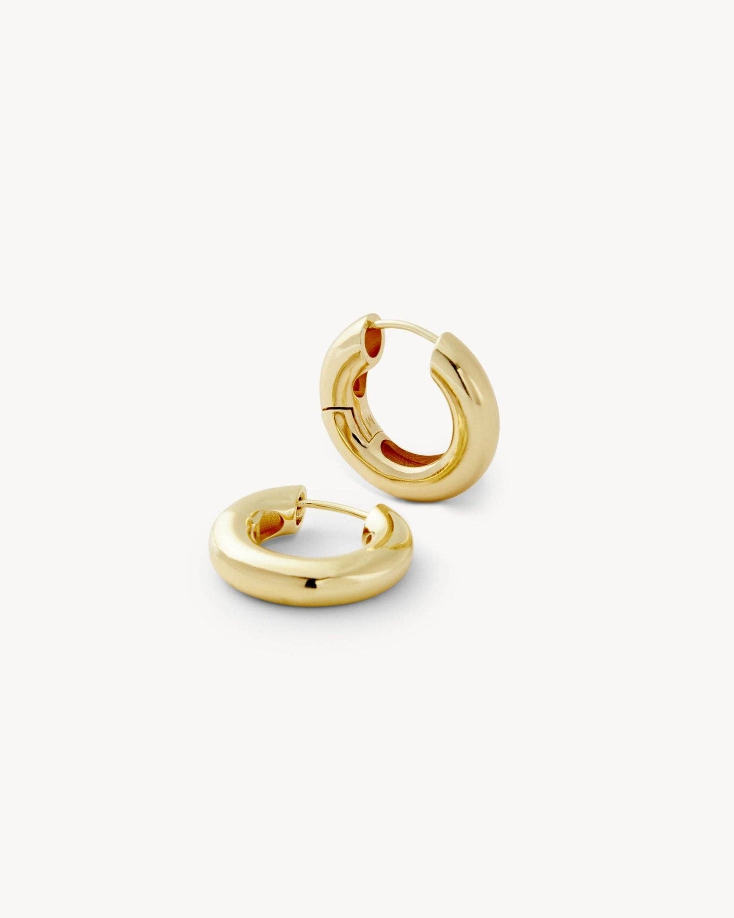 Chunky Hoops in Gold
