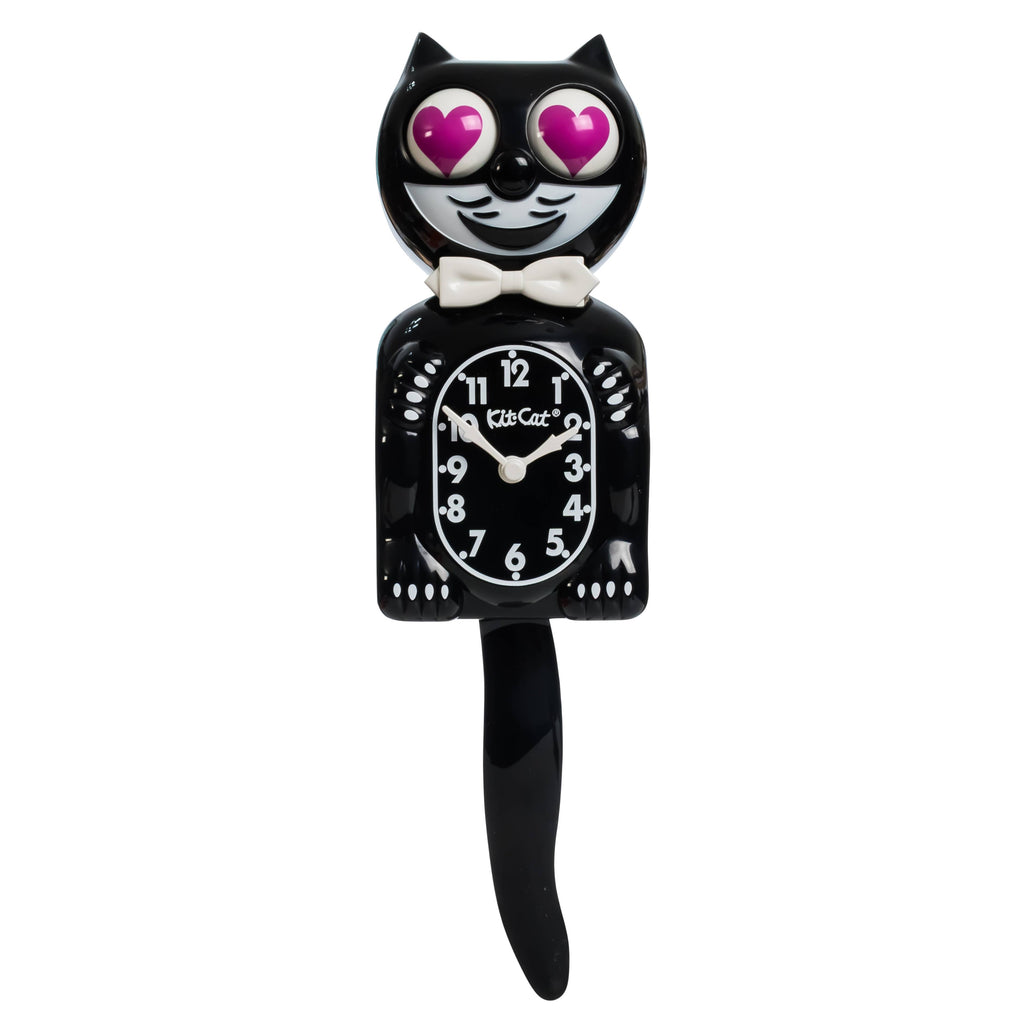 Classic Black Kit Cat Klock - Magenta Heart Limited Edition