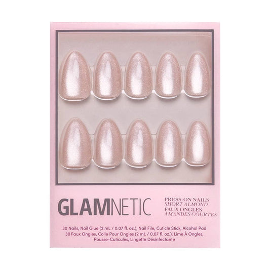 The Vow Nude Velvet Press-On Nails | Short Almond