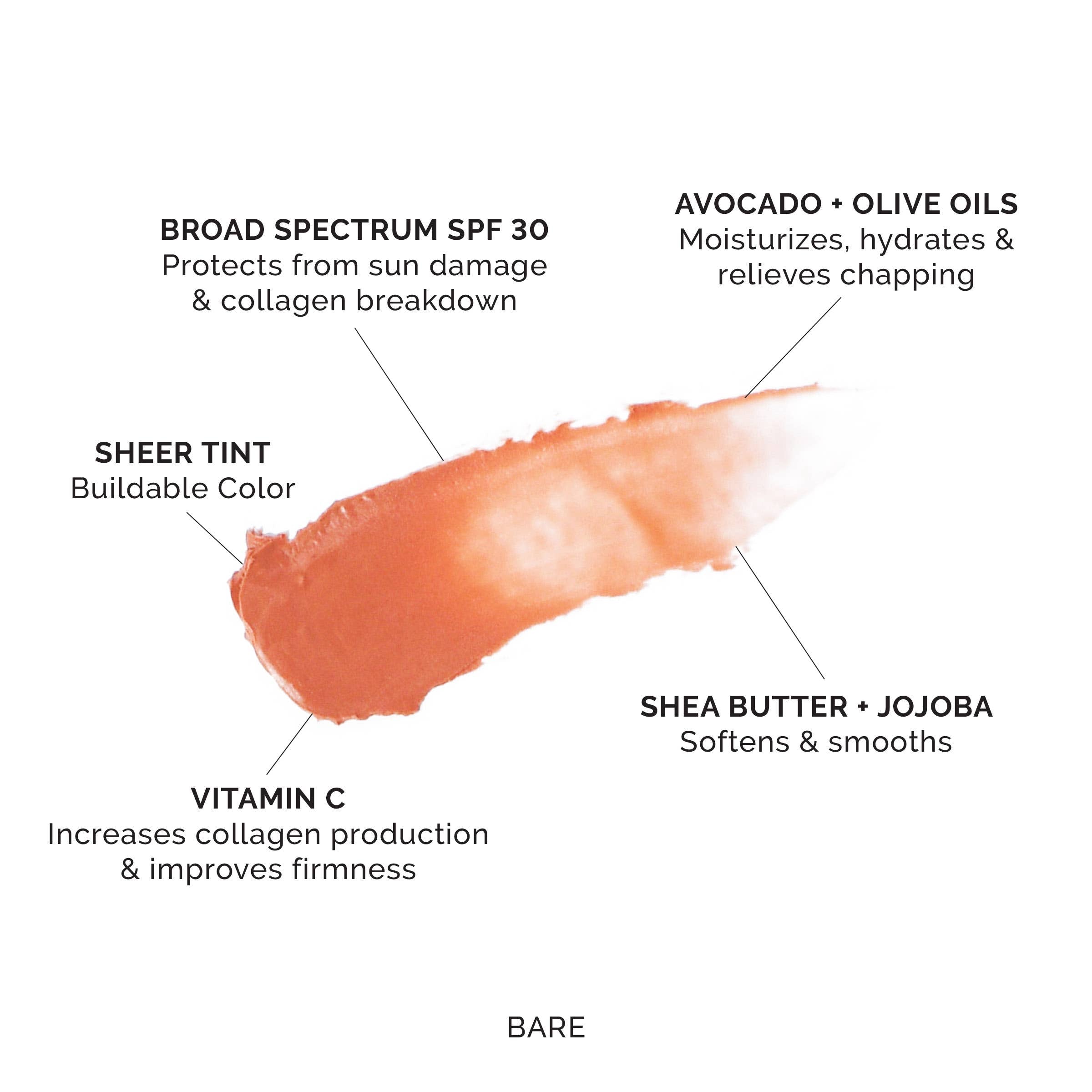 Hydrating Sheer Lip Balm SPF 30 Bare