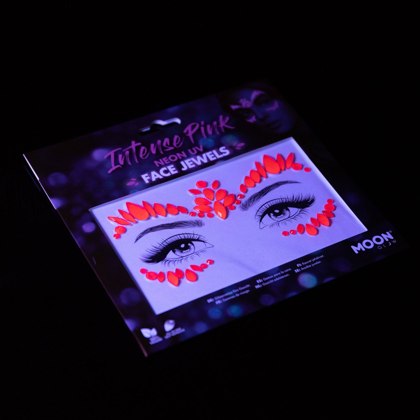 Neon UV Glow Blacklight Adhesive Gems, Jewels & Rhinestones
