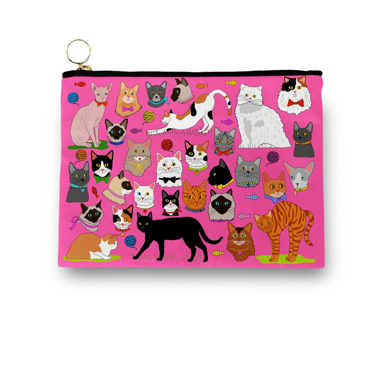 Kitty Cat Parade Amenity / Cosmetic Bag
