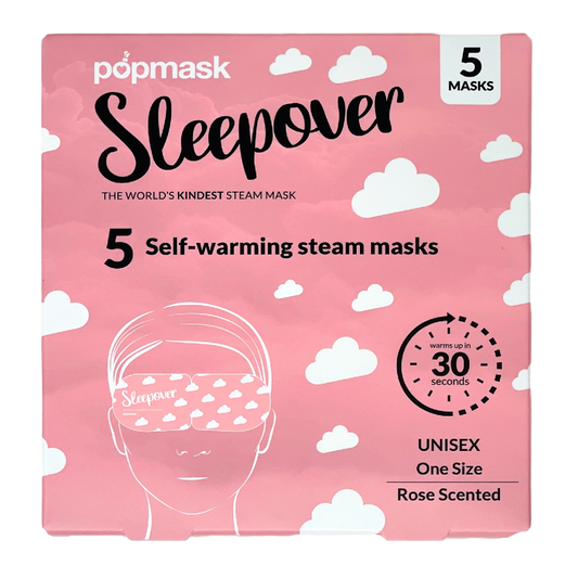 Sleepover Self-Heating Rose Scented Eye Masks - 5 Pack