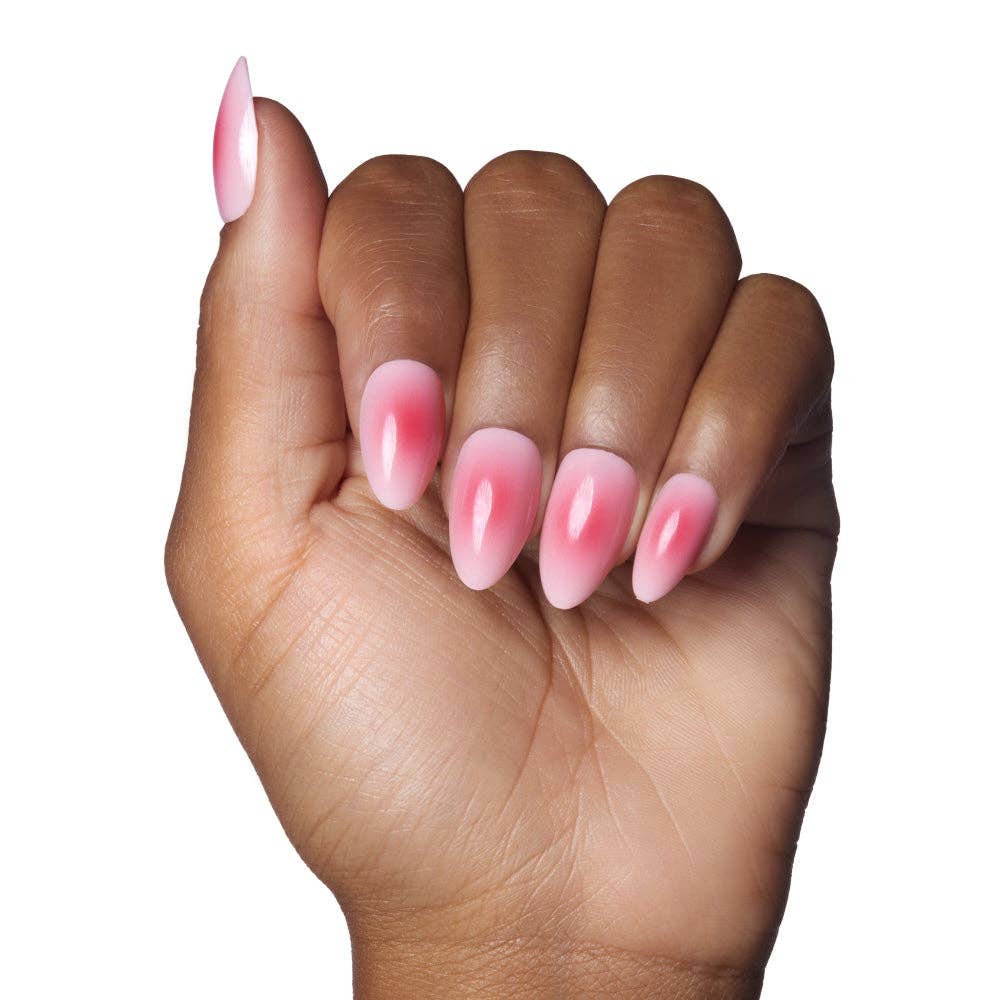 Blushing Aura Press-On Nails | Short Almond