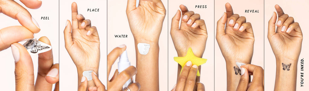 Game Day Touchdown Temporary Tattoo Pack