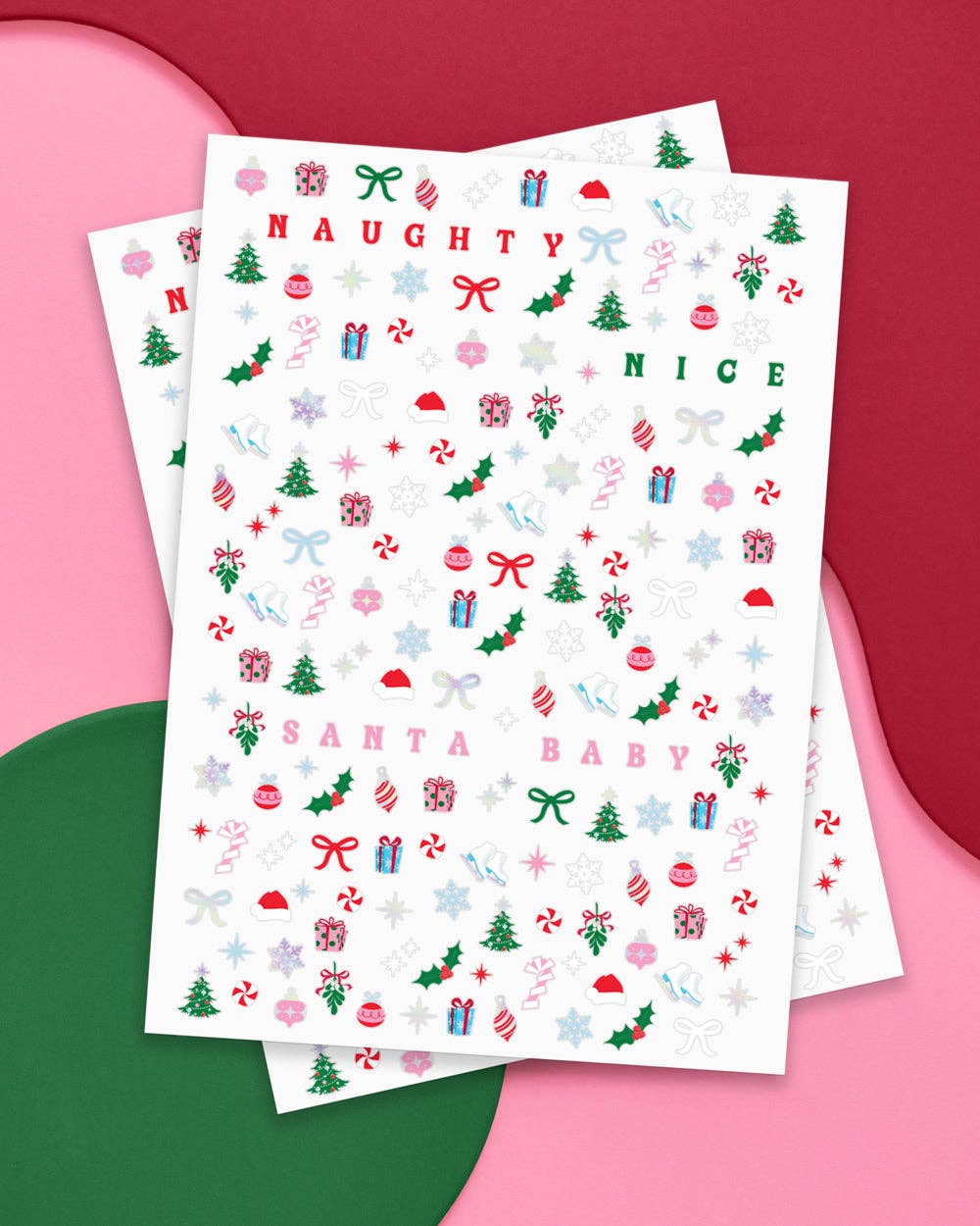Santa Baby Nail Stickers