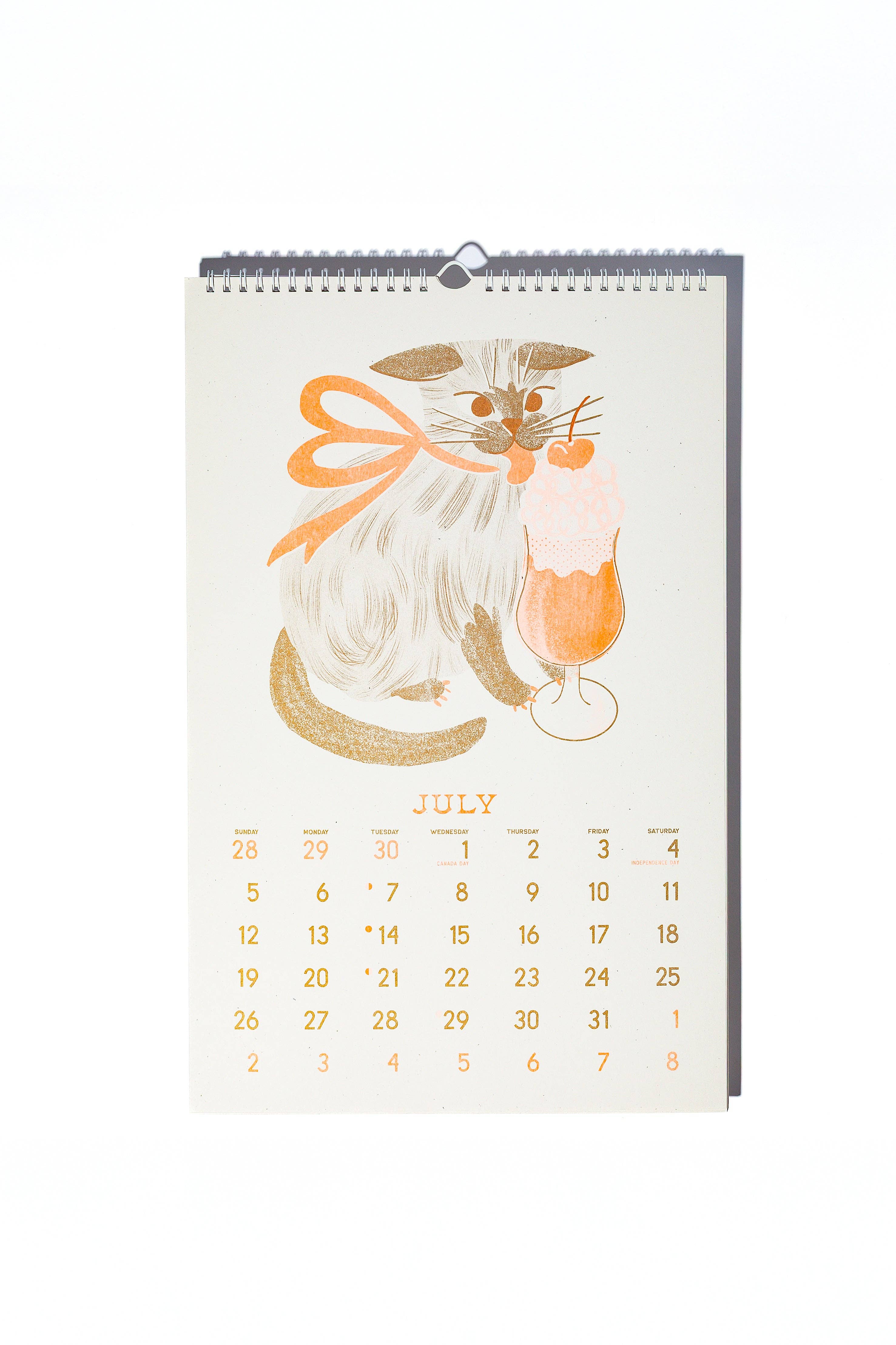 2026 Risograph Wall Calendar - Butterfly Days