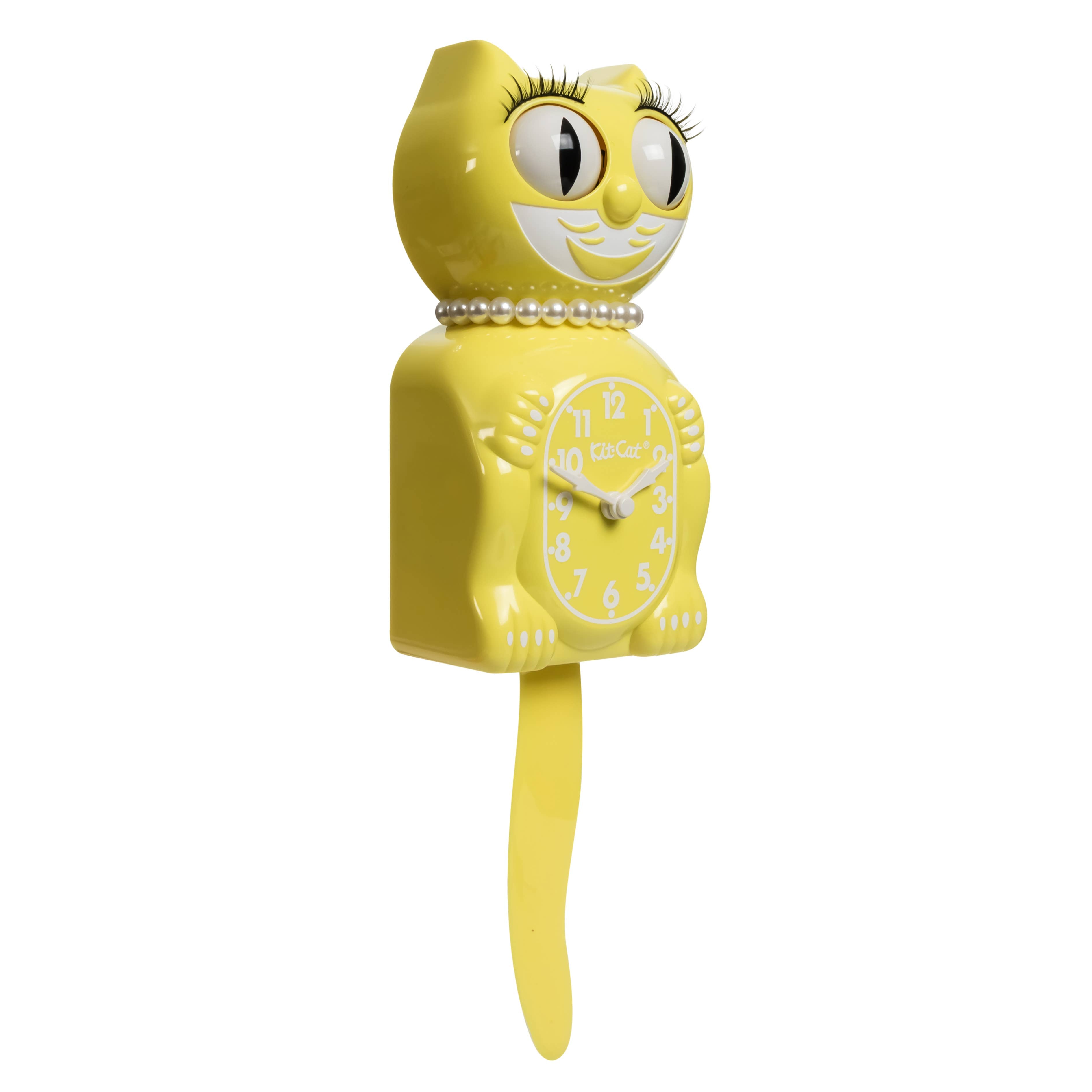 Spring Daffodil Lady Kit-Cat Klock