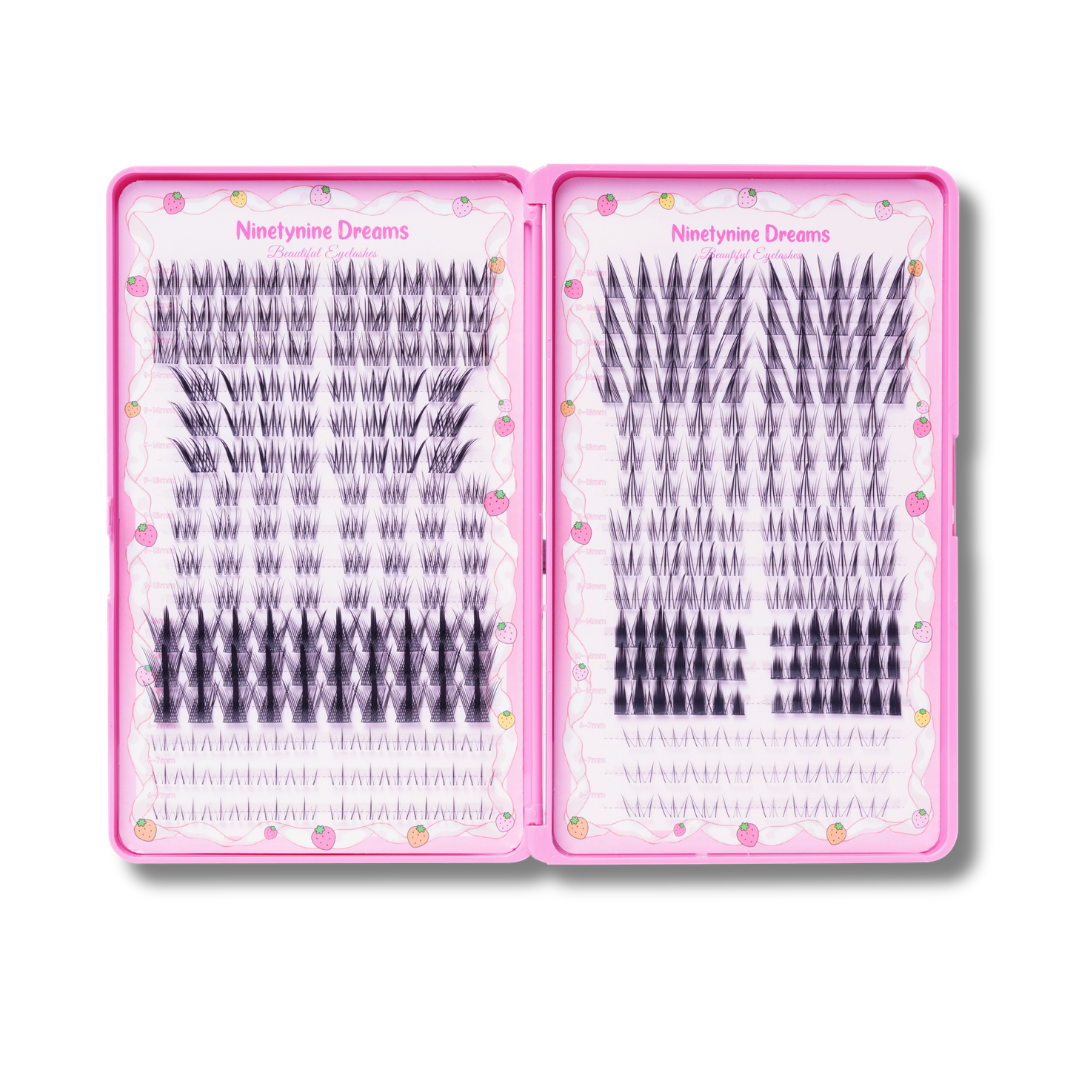 Manhua Book Travel Friendly False Lash Clusters – 11 Styles