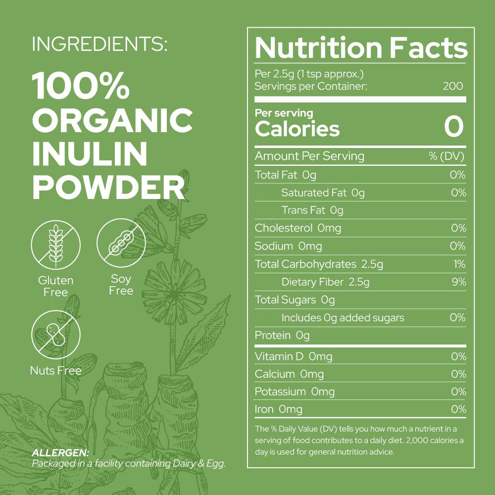 Organic Inulin Daily Prebiotic Fiber