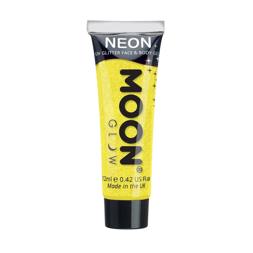 Neon UV Glow Blacklight Fine Face & Body Glitter Gel