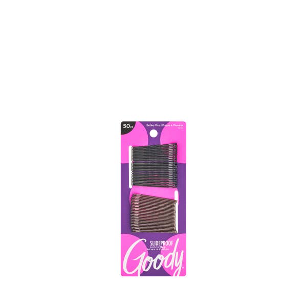 BOBBY PINS METALLIC BLACK-50 CT