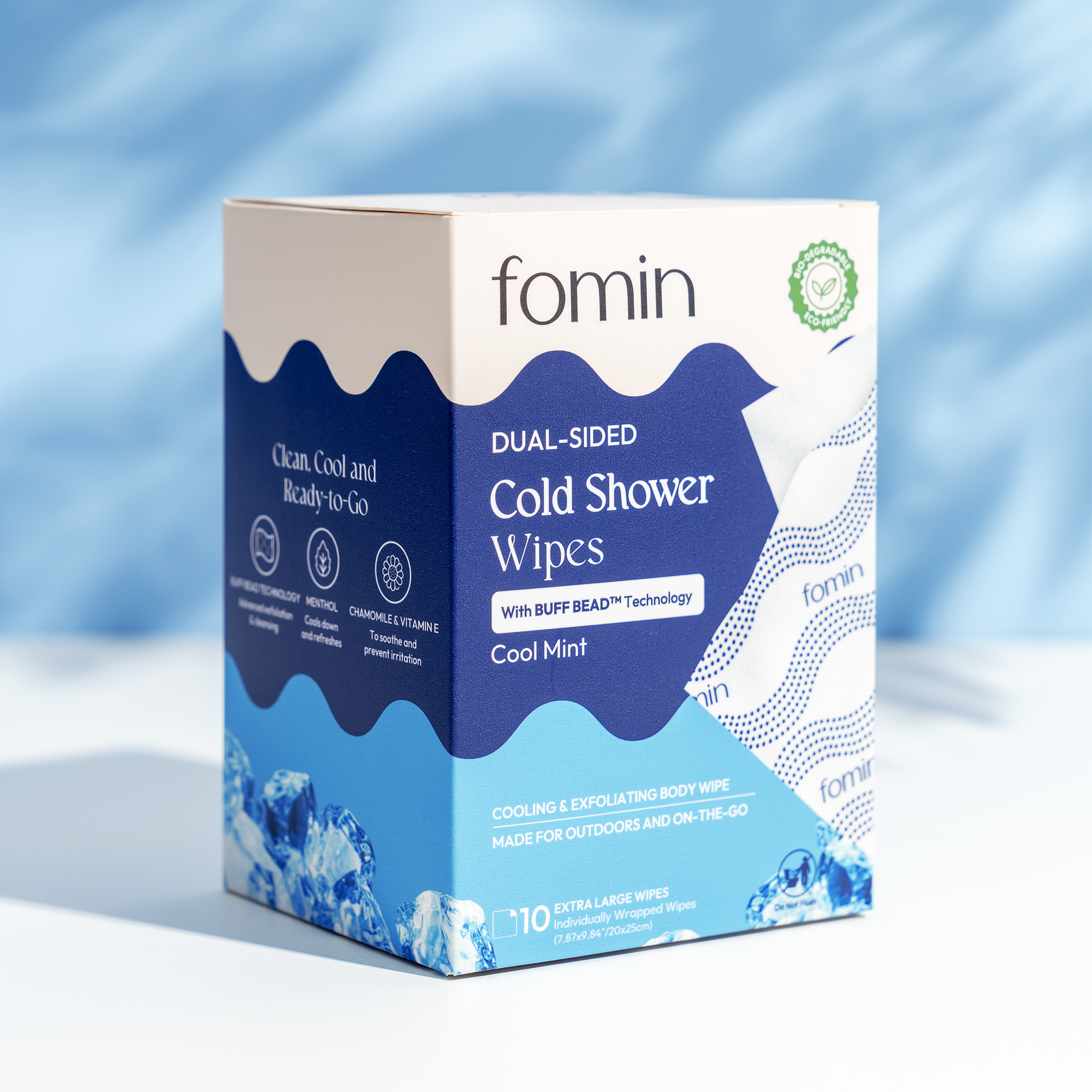 Cold Shower Wipes - Cool Mint 10pk