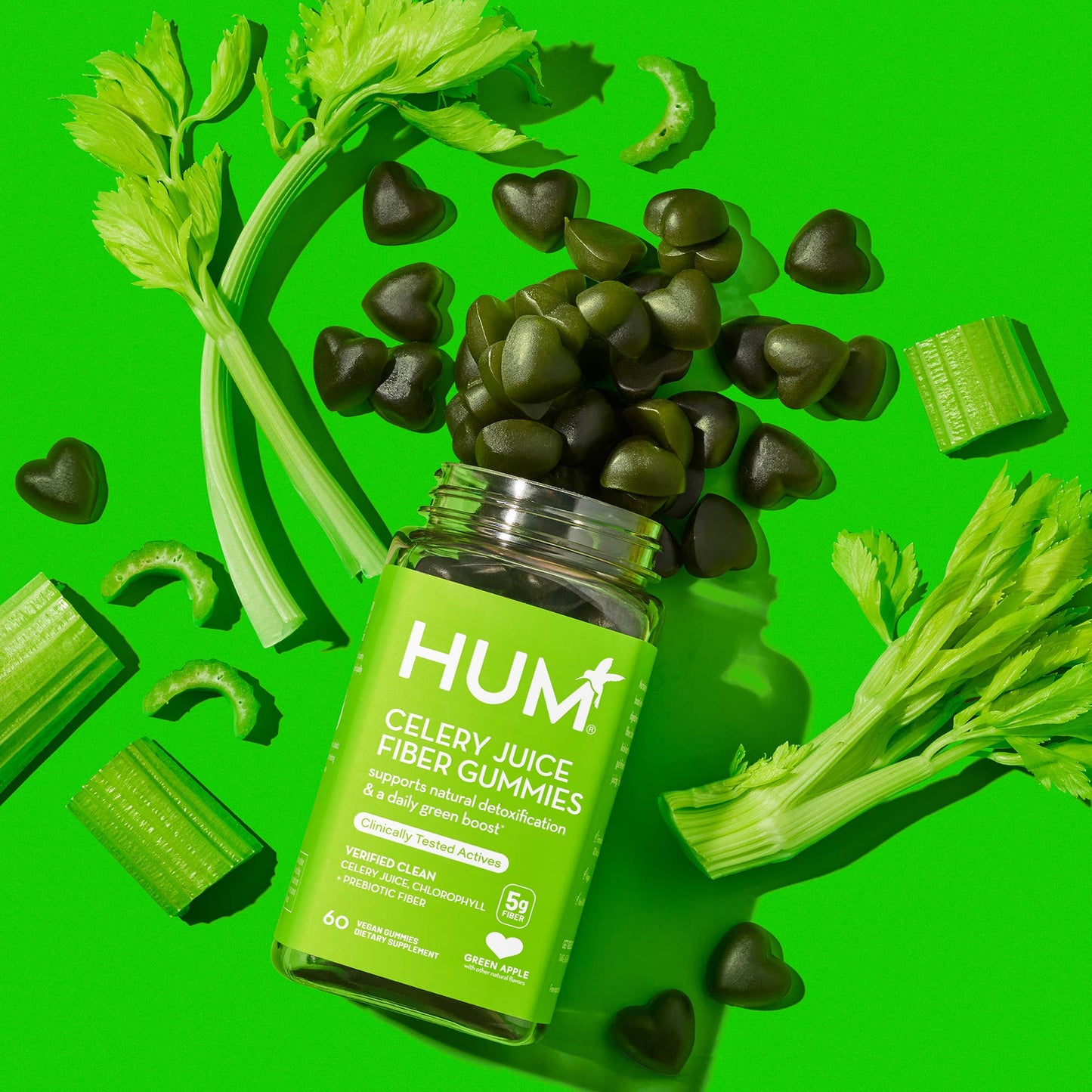 Celery Juice Fiber Gummies for Added Fiber & Detox