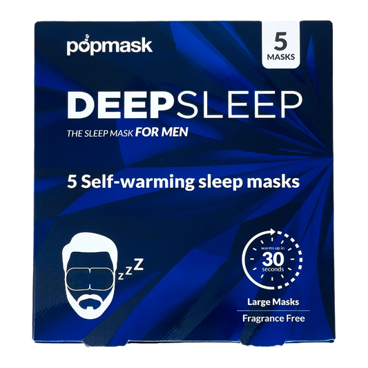 Deep Sleep Self-Heating Eye Masks for Men - 5 Pack