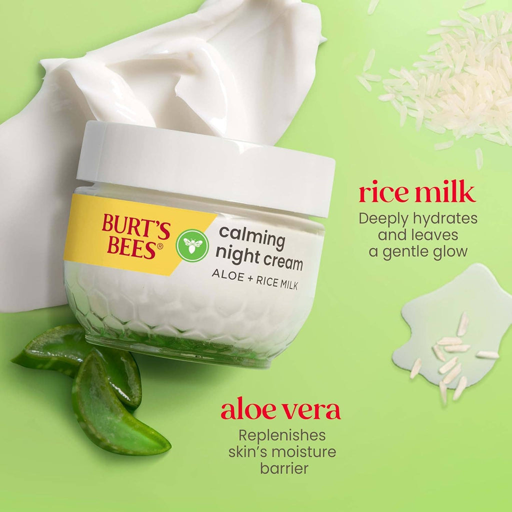 Calming Night Cream Sensitive Solutions With Aloe+Rice Milk