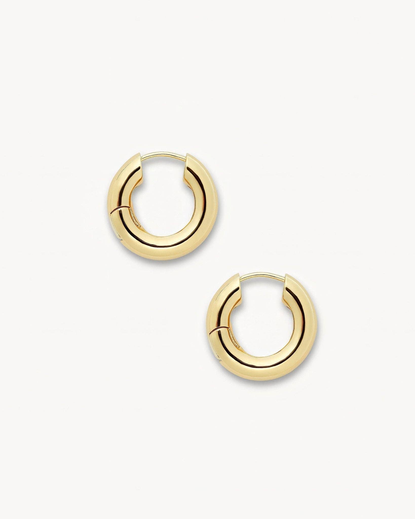 Chunky Hoops in Gold