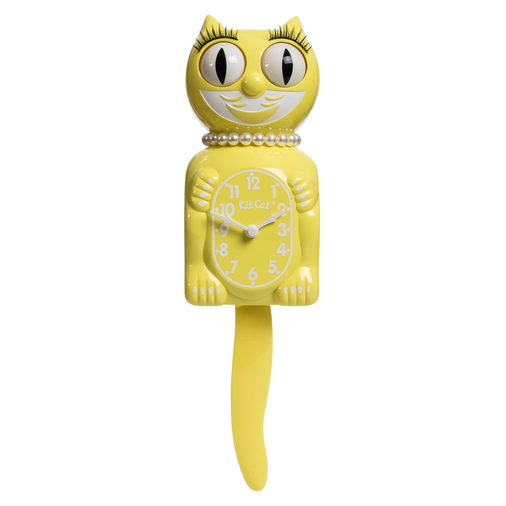Spring Daffodil Lady Kit-Cat Klock