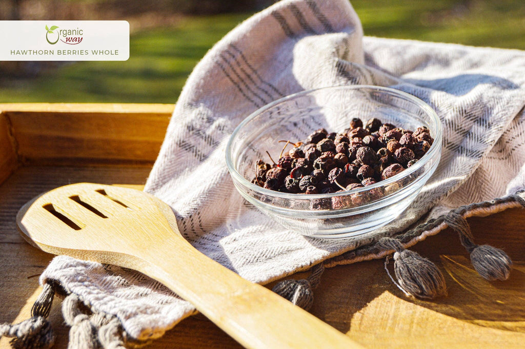 Hawthorn Berries Fruit Whole (Crataegus monogyna) - European Wild-Harvest | Kosher Certified | Vegan, Non GMO & Gluten Free | USDA Certified | Origin - Albania