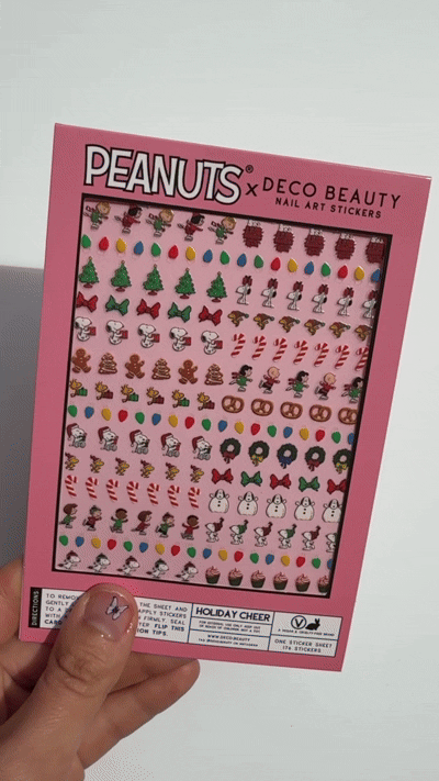 Nail Art Stickers - PEANUTS HOLIDAY CHEER