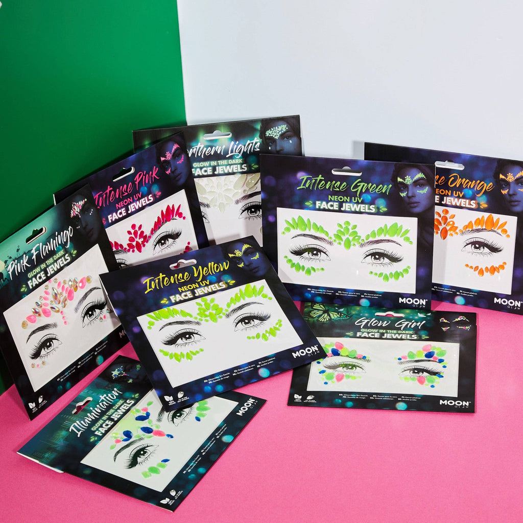 Neon UV Glow Blacklight Adhesive Gems, Jewels & Rhinestones