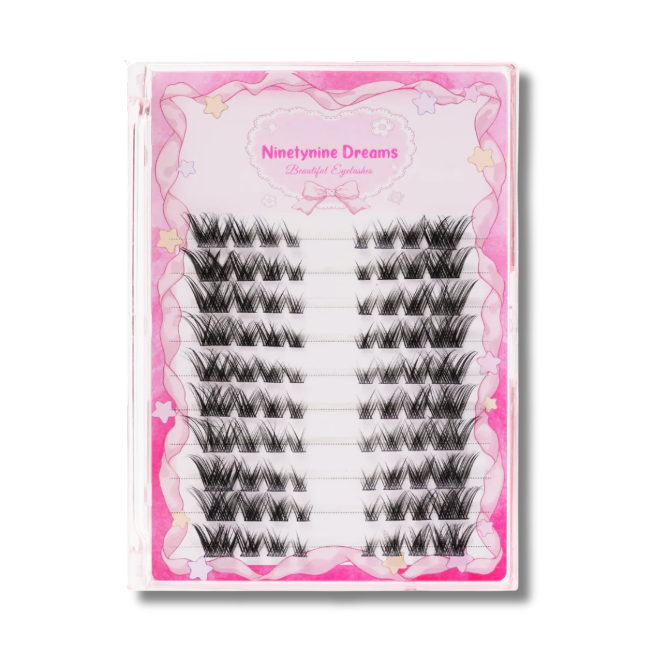 Foxy Wispy Cat-Eye Style False Lash Clusters – 80PC Pack