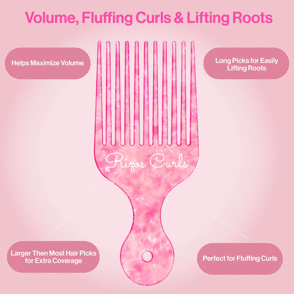 Pink Hair Pick Comb