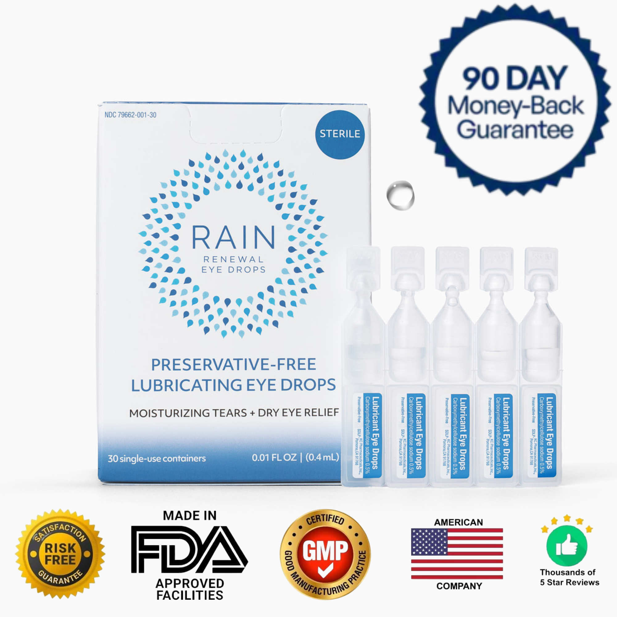 Rain™ Renewal Eye Drops — Preservative Free Dry Eye Relief