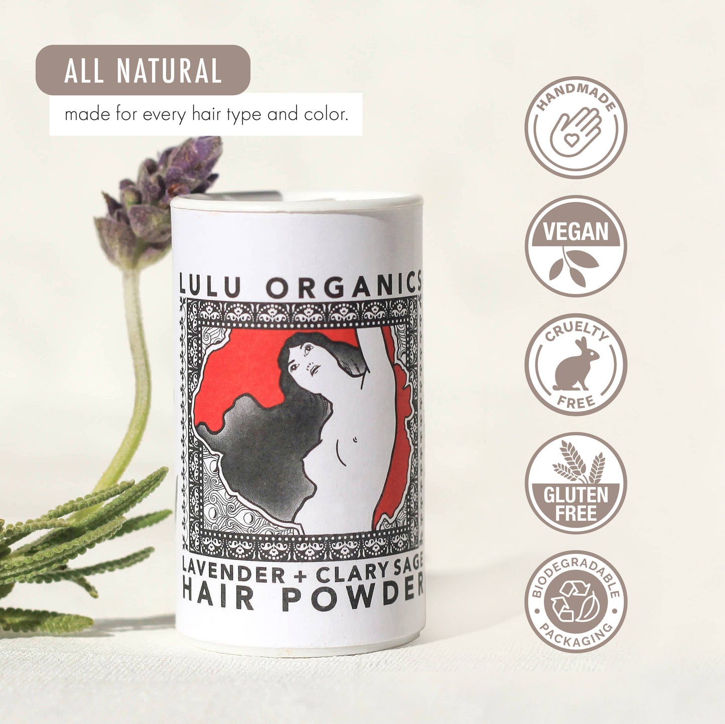 Lavender and Clary Sage Powder Shampoo