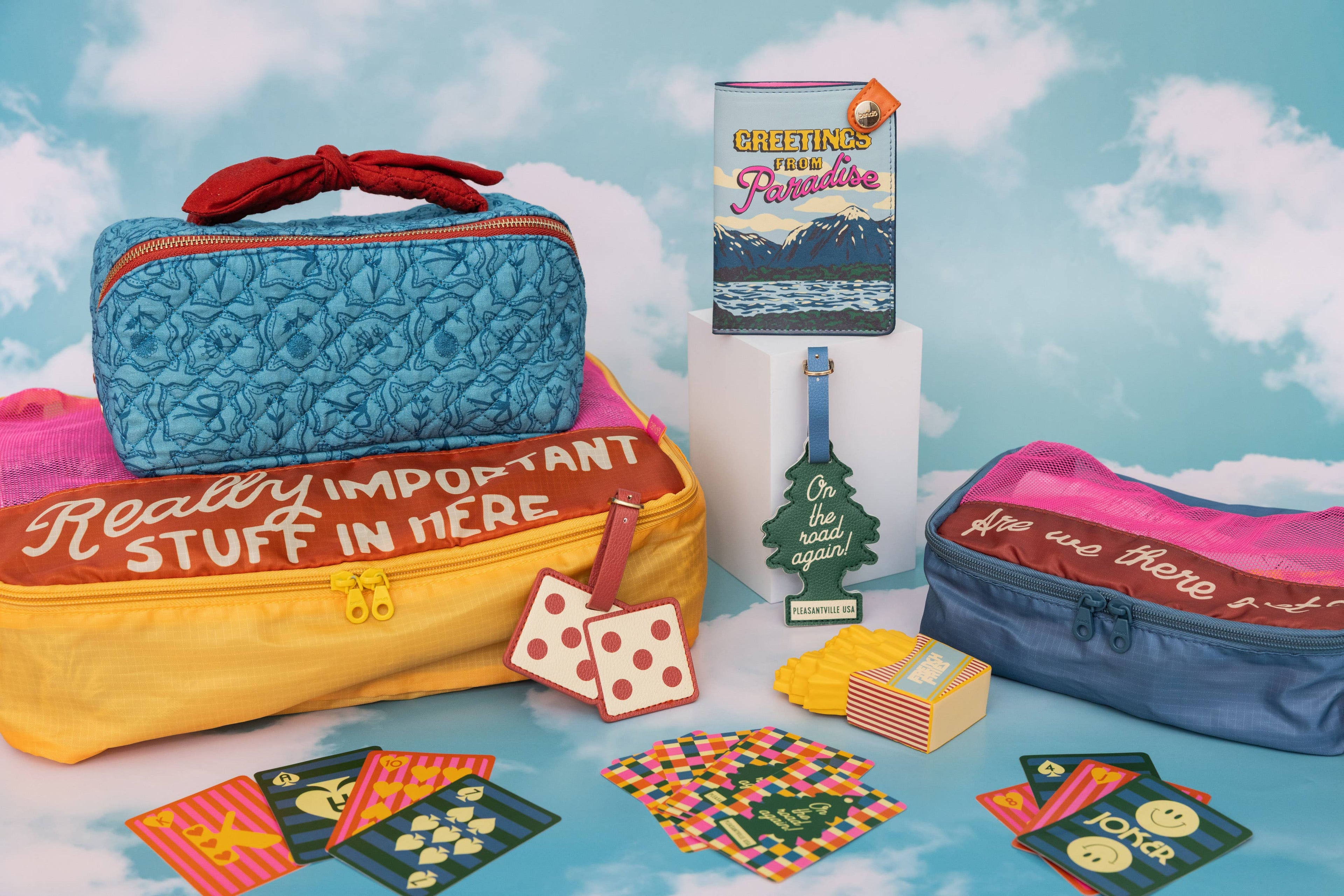 Flowers and Bows Makeup Bag