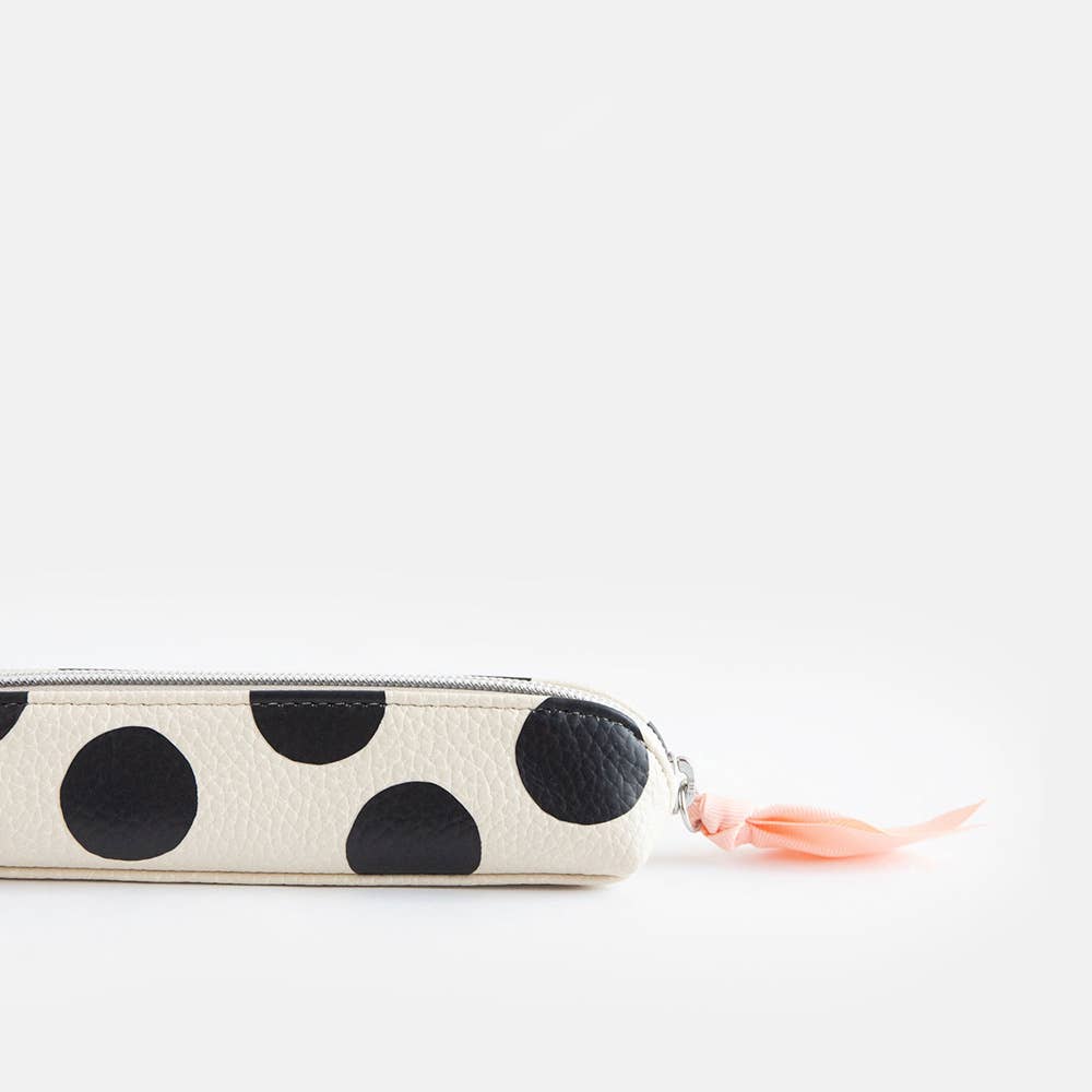 Mono Scattered Dot Pencil Case