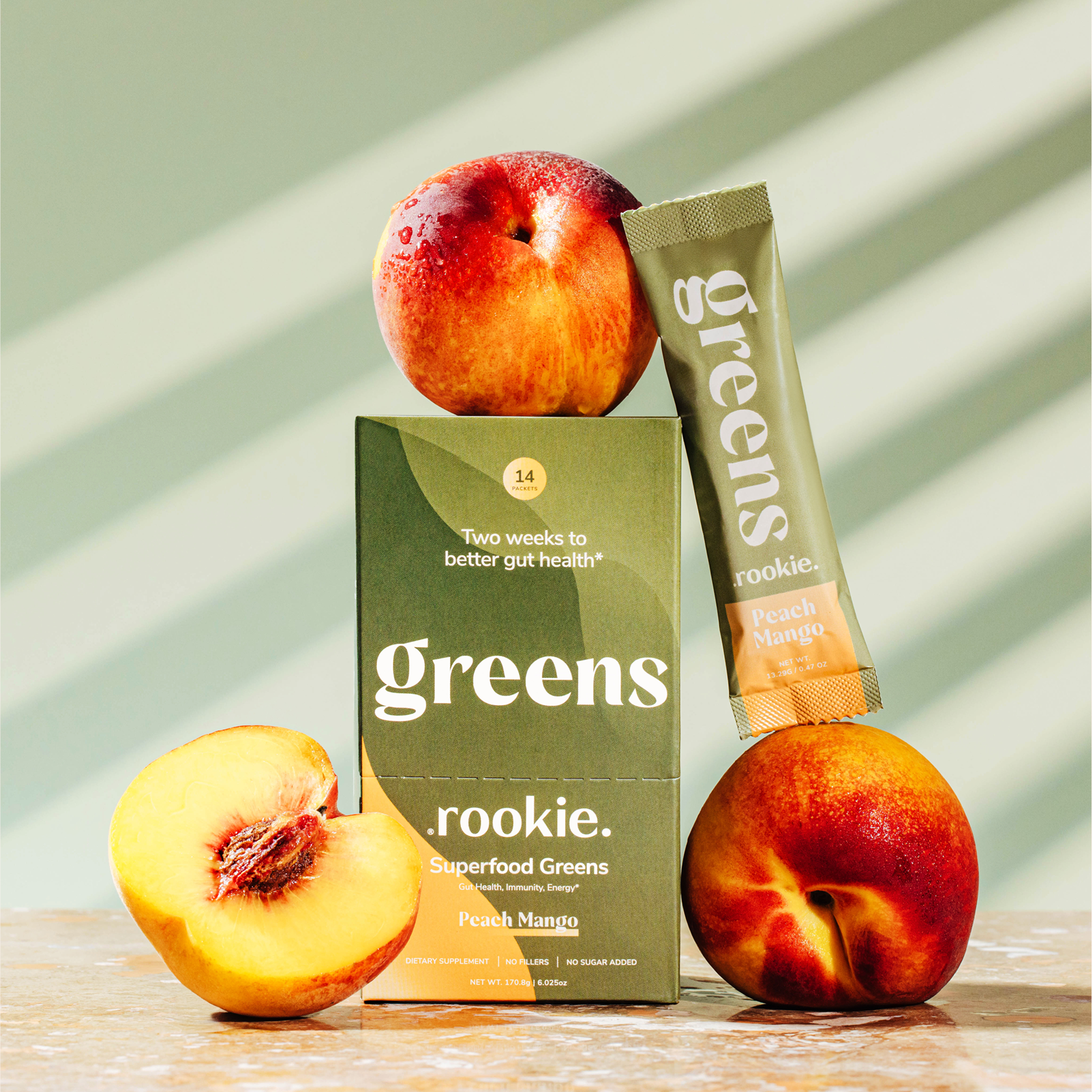 Peach Mango Superfood Powder Drink Mix: Gut & Immune Health