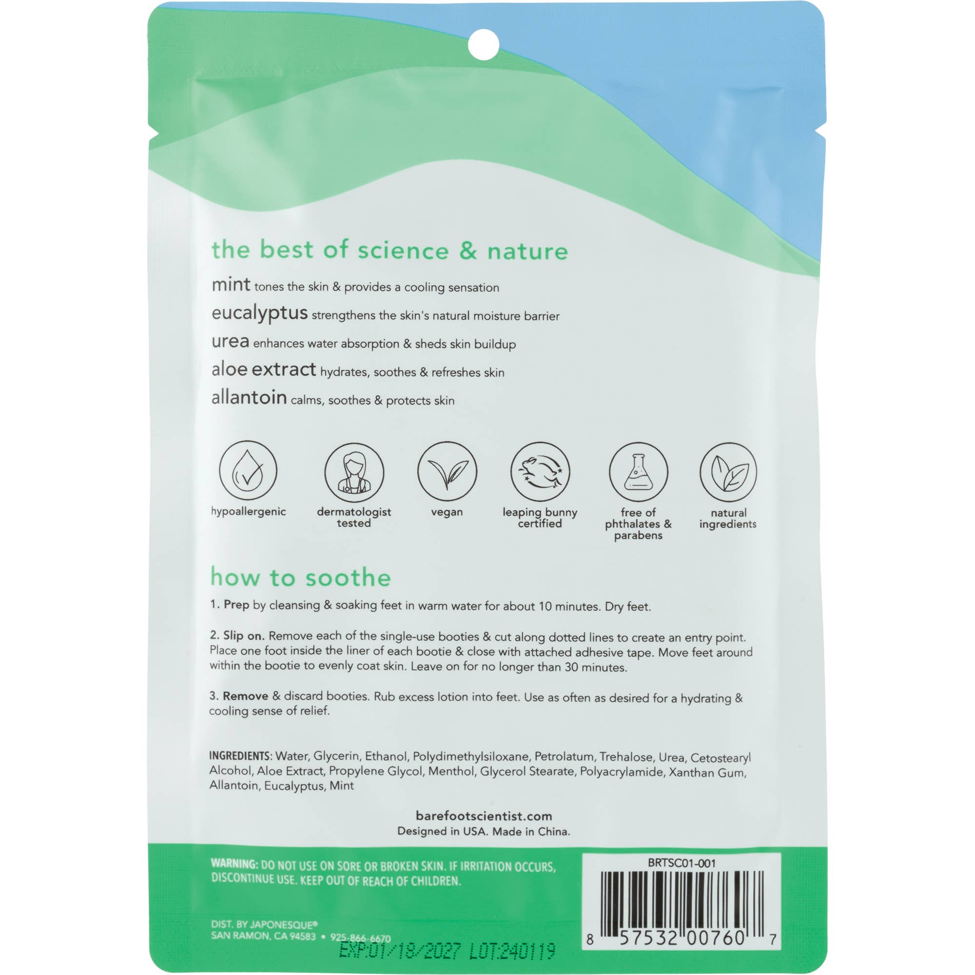 High Dive Hydrating + Cooling Foot Mask