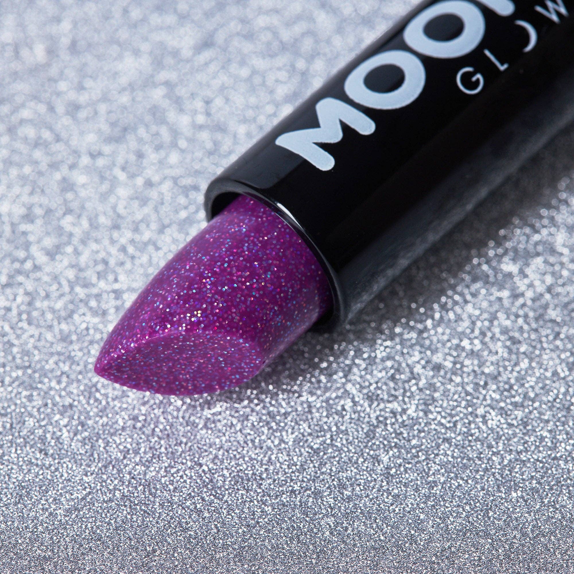 Neon UV Glow Blacklight Glitter Lipstick