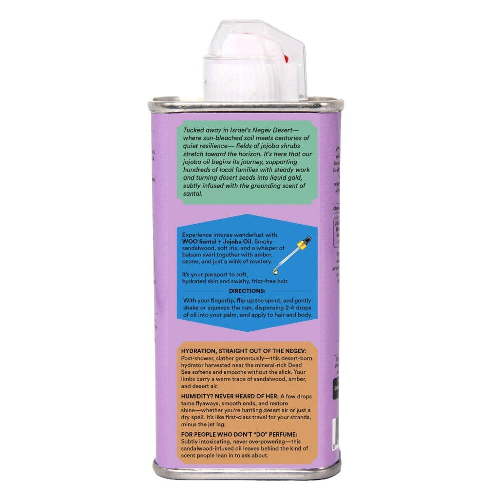 Santal + Jojoba Oil, 100% Organic