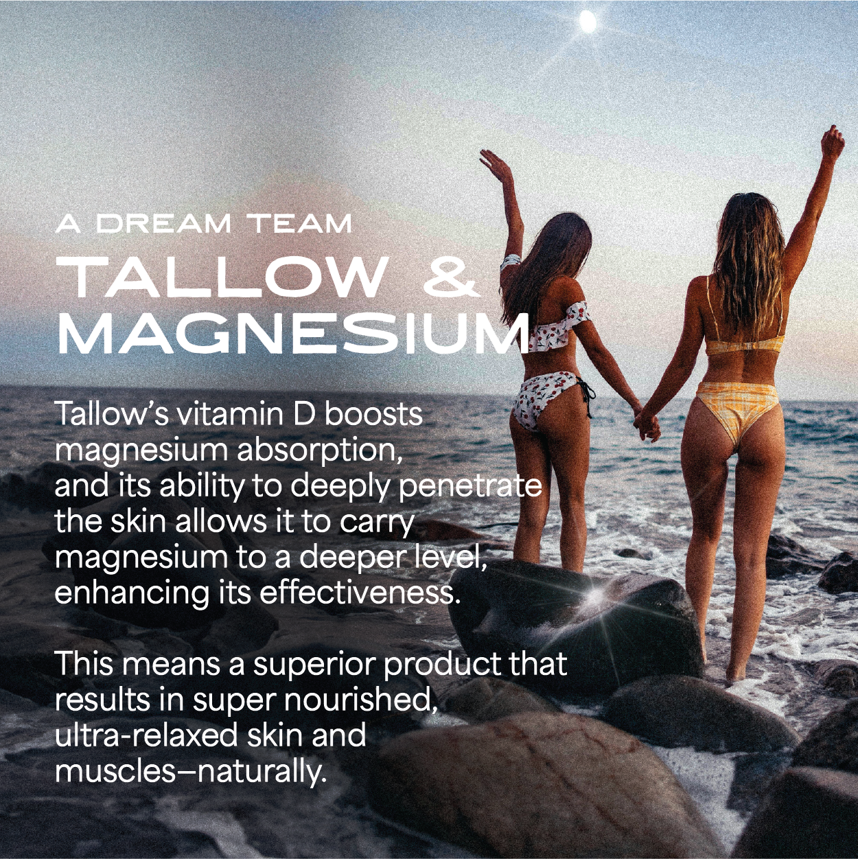 Magnesium Cream Tallow for Sleep, Sore Muscles + Balance