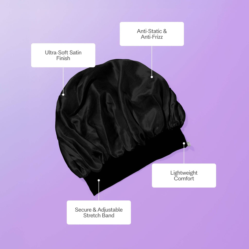 Satin Sleep Bonnet For Longer Hair - Sweet Dreams