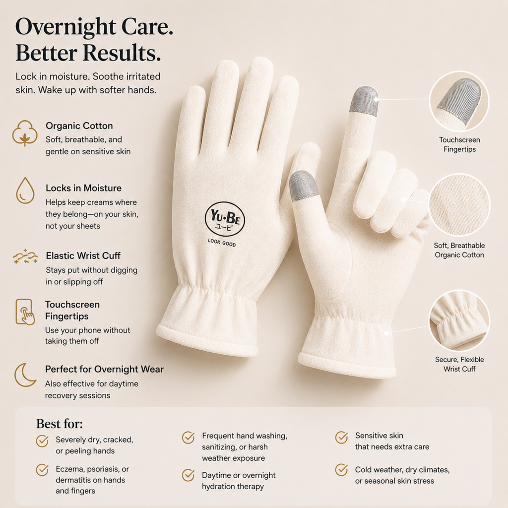 Overnight Moisturizing Gloves (Medium)