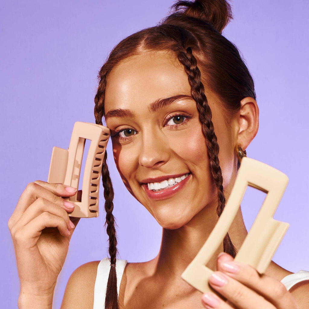 Rectangle Claw Clips For Thick or Curly Hair - Locked In