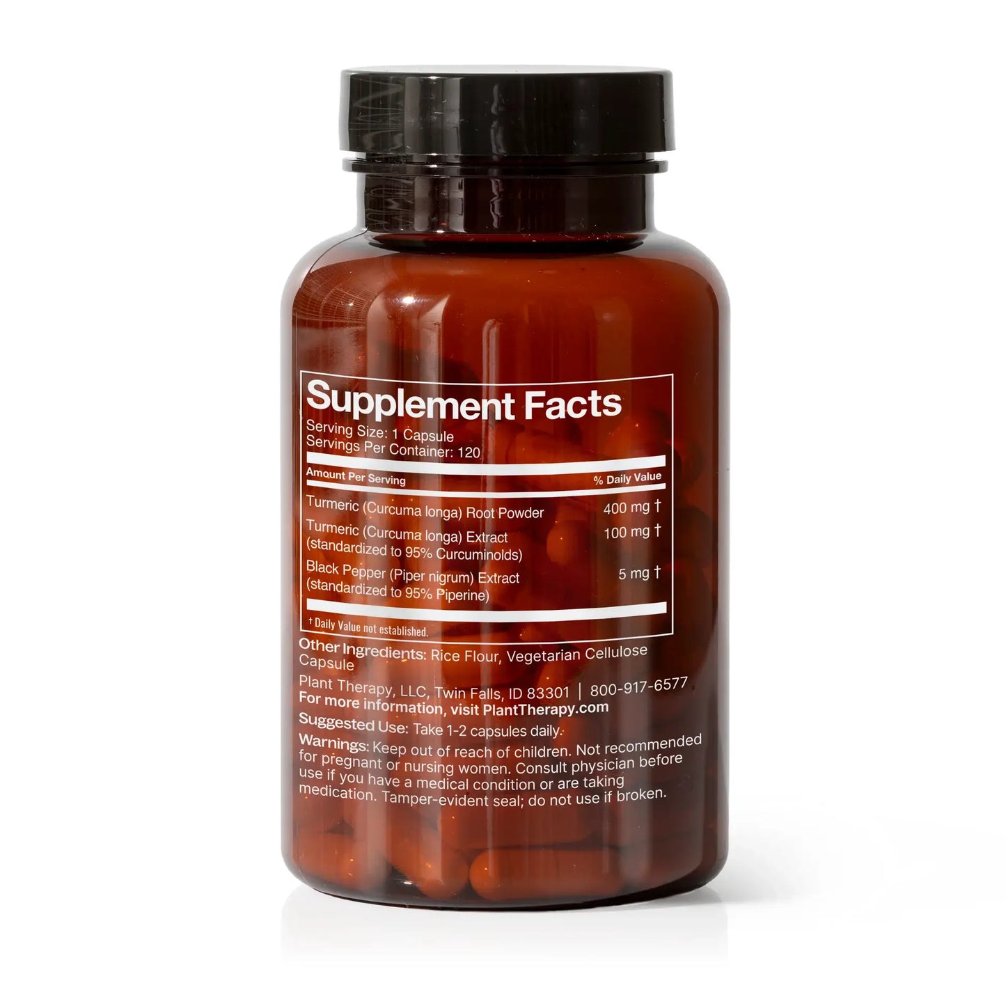 Turmeric With Black Pepper Herbal Supplement