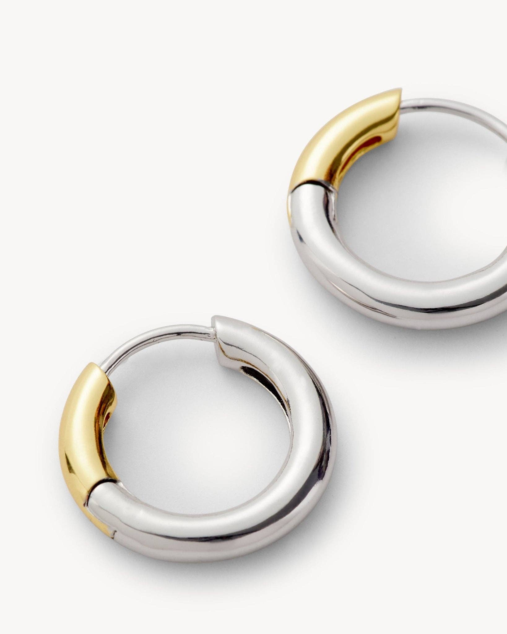 Petite Hoops in 3/4 Silver