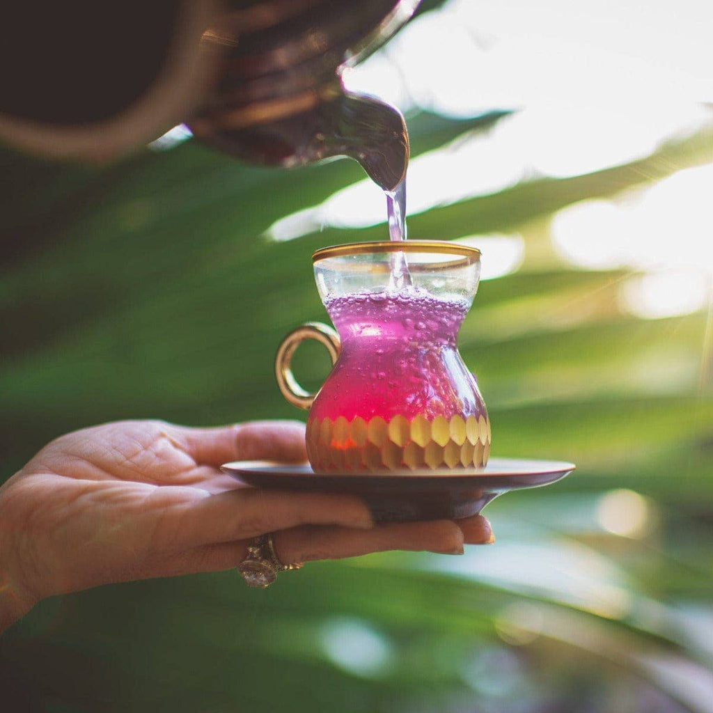 Pink Tourmaline: Organic Dragon Fruit Hibiscus White Tea for Immune Support, Heart & Breast Health