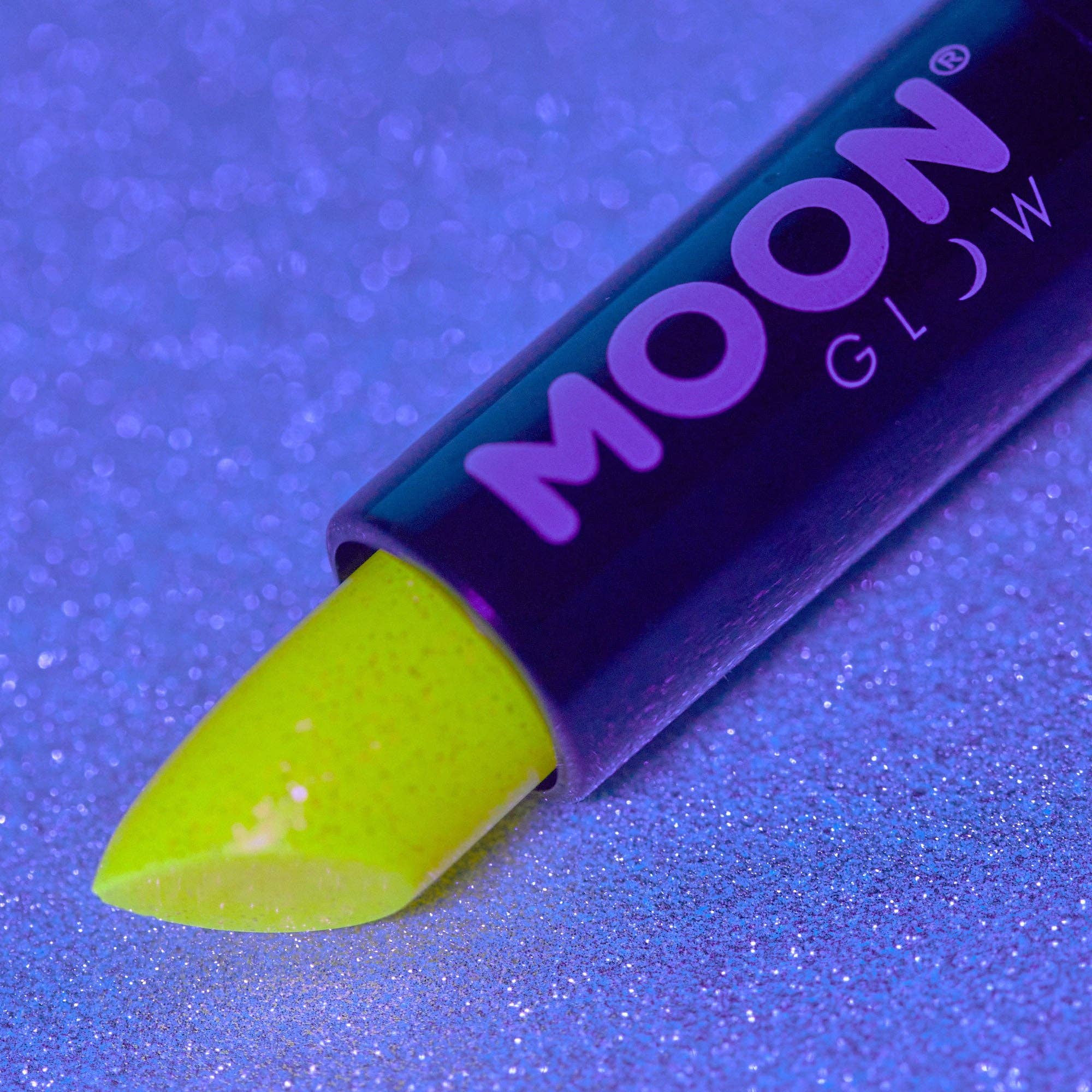 Neon UV Glow Blacklight Glitter Lipstick