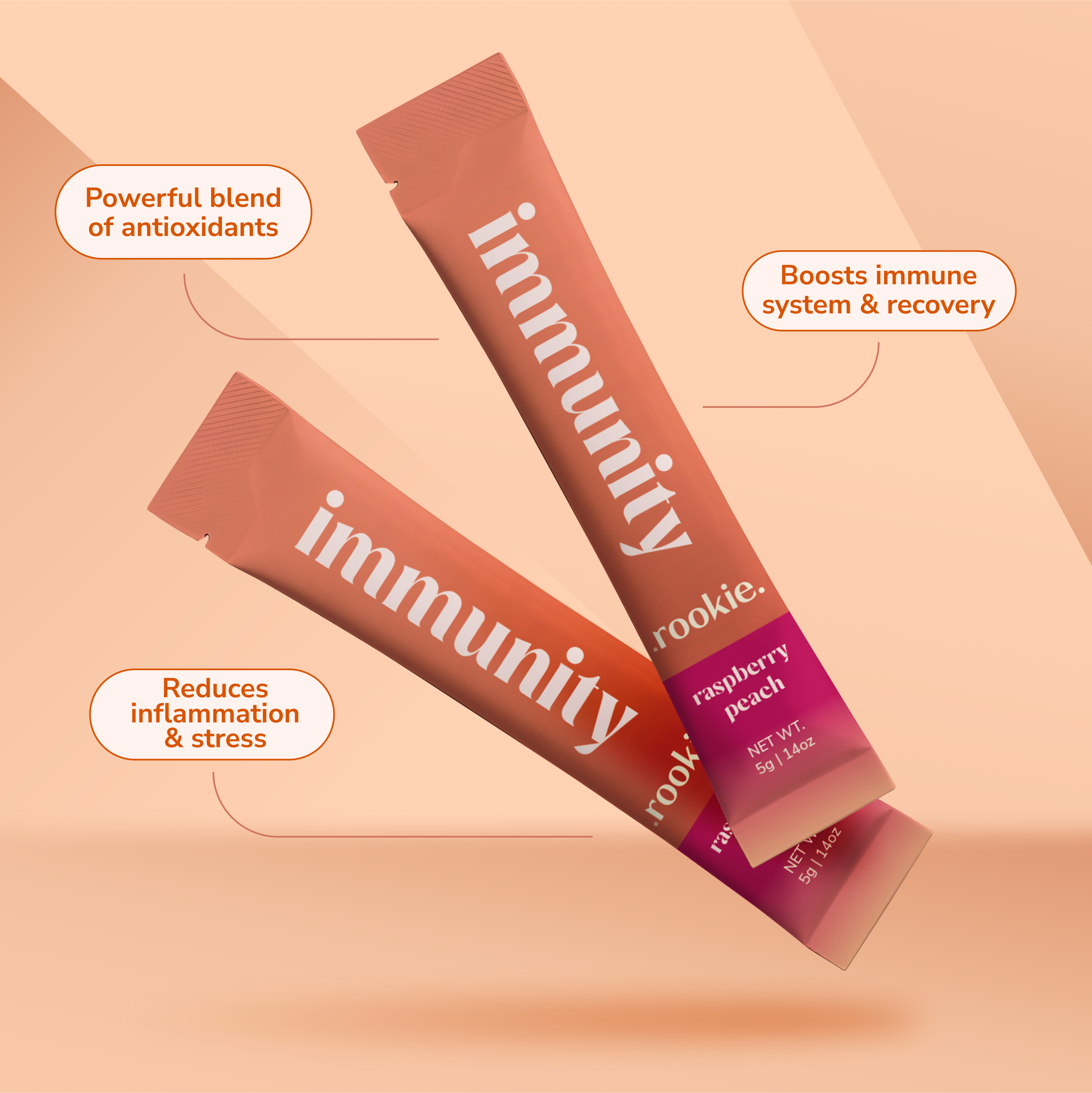 Raspberry Peach Immunity Wellness Formula Antioxidant Rich