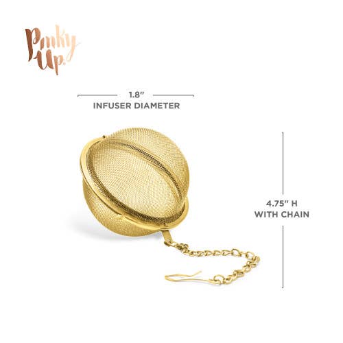 Gold-Plated Stainless Steel Tea Infuser