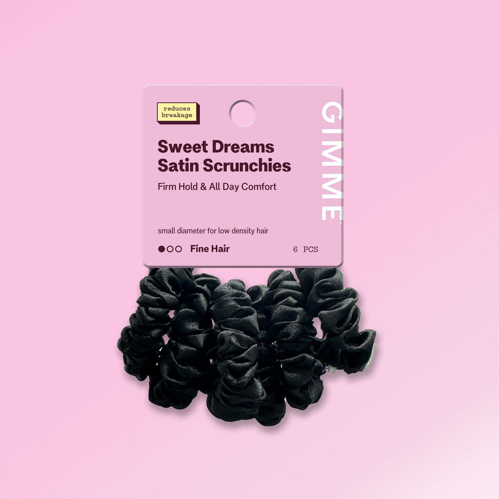 Satin Scrunchies For Fine or Thinner Hair - All Set
