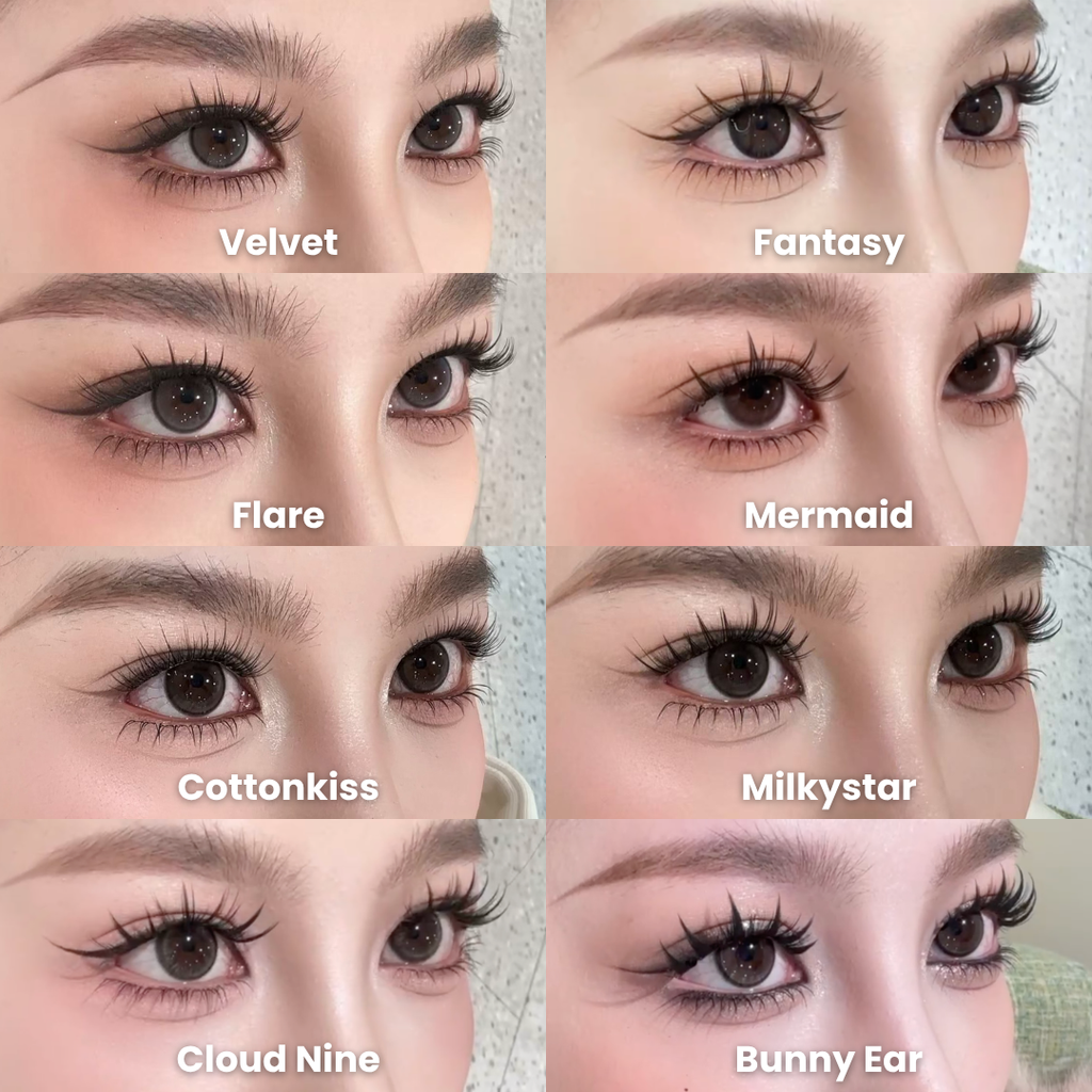 Manhua Book Travel Friendly False Lash Clusters – 11 Styles