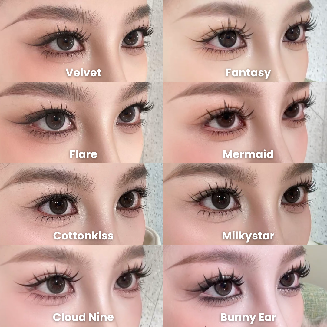 Manhua Book Travel Friendly False Lash Clusters – 11 Styles